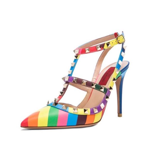 valentino rainbow sneakers